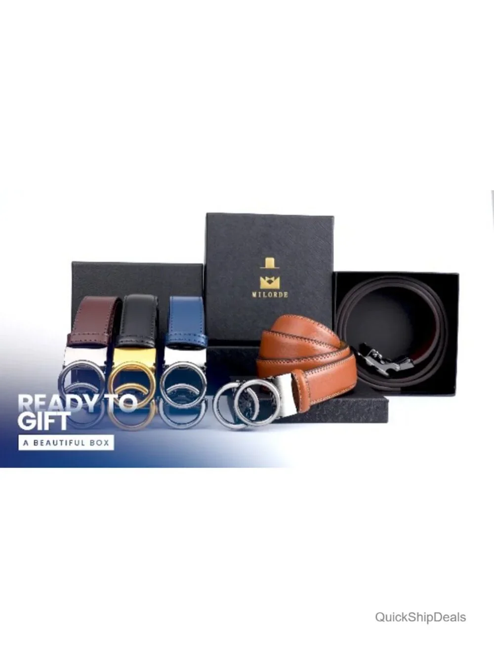 Genuine Leather Ratchet Belt Adjustable Women Dress Belt